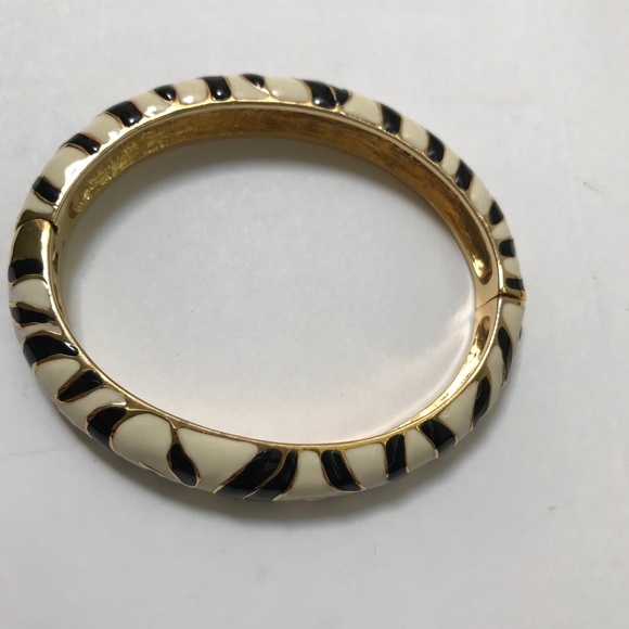 Accessories - Kenneth Jay Lane 2006 Zebra Enamel Bracelet